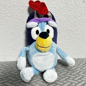 Bluey plush toy with Red Heart